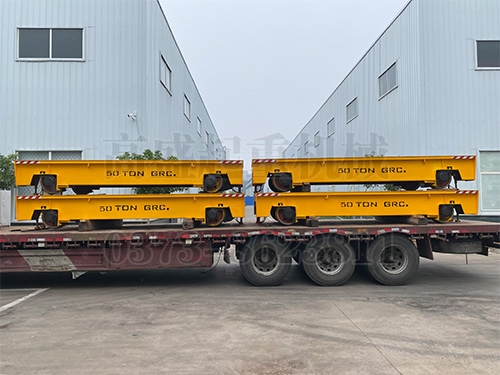 50t低压道轨供电平车